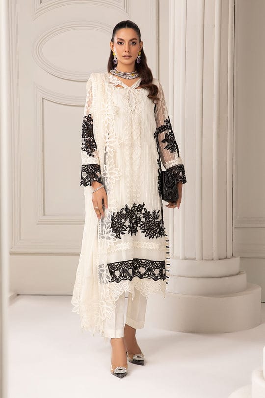 MARIA B LUXURY WEDDING EMBROIDERED ORGANZA - 3 PC UNSTITCHED