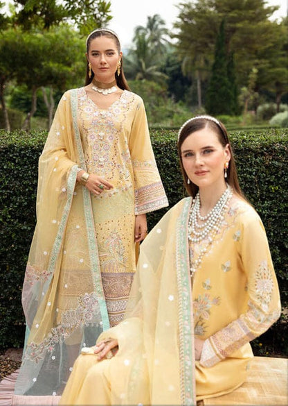 RAMSHA LUXURY CHIKANKARI EMBROIDERED 3 - PC UNSTITCHED