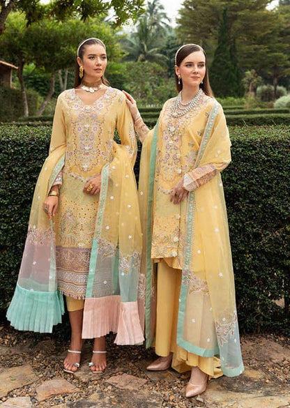 RAMSHA LUXURY CHIKANKARI EMBROIDERED 3 - PC UNSTITCHED