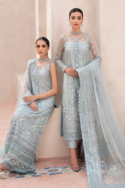 GULAAL LUXURY WEDDING EMBROIDERED NET - 3 PC UNSTITCHED