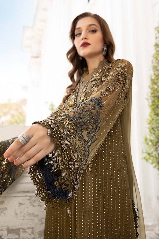 MARIA B LUXURY WEDDING EMBROIDERED CHIFFON - 3 PC UNSTITCHED