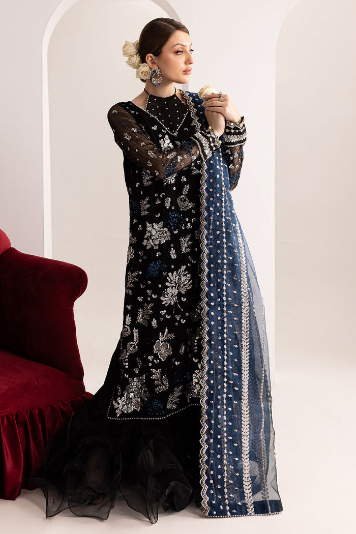 NUREH LUXURY WEDDING EMBROIDERED CHIFFON - 3 PC UNSTITCHED