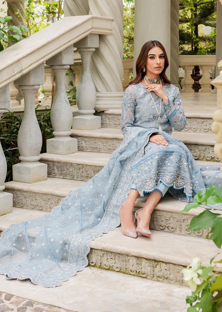 GULAAL LUXURY WEDDING EMBROIDERED ORGANZA - 3 PC UNSTITCHED
