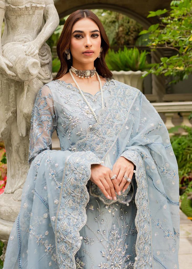 GULAAL LUXURY WEDDING EMBROIDERED ORGANZA - 3 PC UNSTITCHED