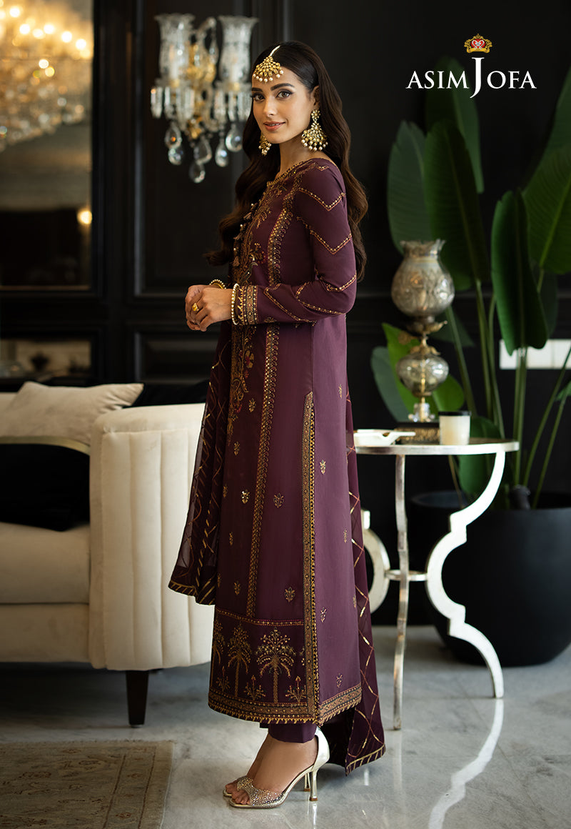 ASIM JOFA LUXURY EMBROIDERED ORGANZA - 3 PC UNSTITCHED