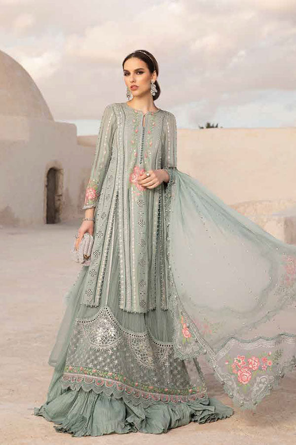 MARIA B LUXURY CHIKANKARI EMBROIDERED LAWN - 3 PC UNSTITCHED