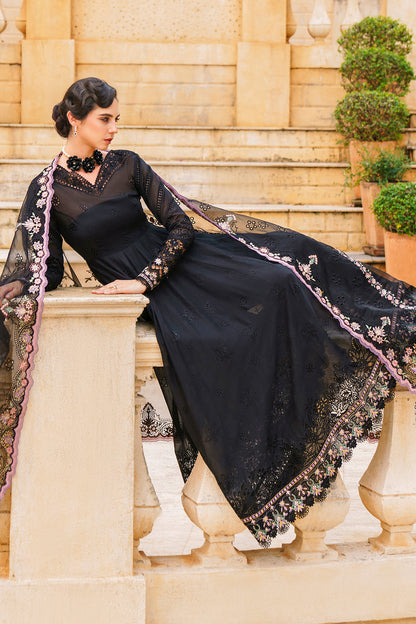 BAROQUE LUXURY CHIKANKARI EMBROIDERED LAWN MAXI - 3 PC UNSTITCHED