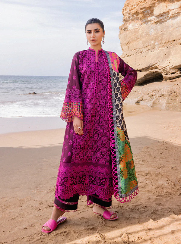 ZAINAB CHOTTANI LUXURY EMBROIDERED CHIKANKARI LAWN - 3 PC UNSTITCHED