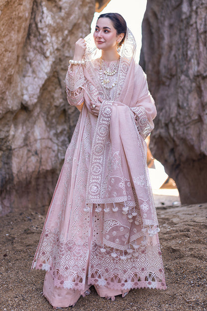 QALAMKAR LUXURY CHIKANKARI EMBROIDERED LAWN - 3 PC UNSTITCHED