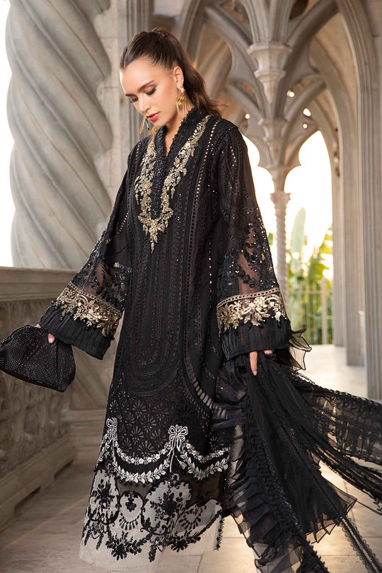 MARIA B LUXURY CHIKANKARI EMBROIDERED LAWN - 3 PC UNSTITCHED