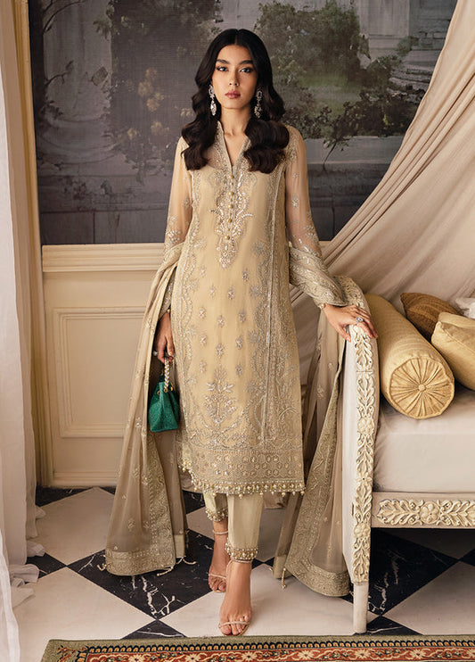GULAAL LUXURY WEDDING EMBROIDERED ORGANZA - 3 PC UNSTITCHED