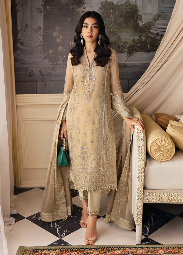 GULAAL LUXURY WEDDING EMBROIDERED ORGANZA - 3 PC UNSTITCHED