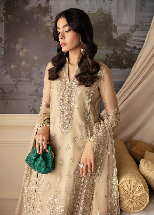 GULAAL LUXURY WEDDING EMBROIDERED ORGANZA - 3 PC UNSTITCHED