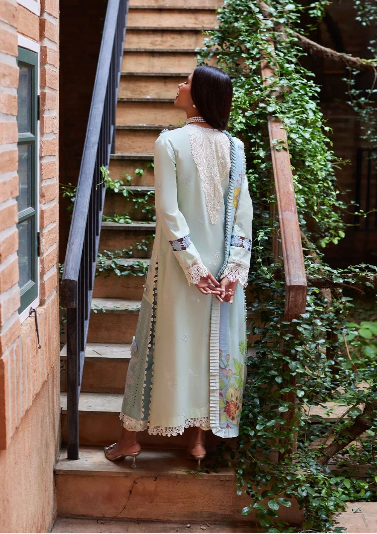 MUSHQ LUXURY CHIKANKARI EMBROIDERED LAWN - 3 PC UNSTITCHED