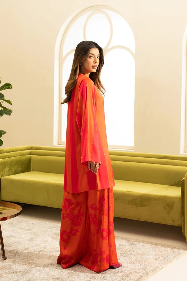 LULUSAR SILK EMBROIDERED DIGITAL PRINTED - 3 PC UNSTITCHED