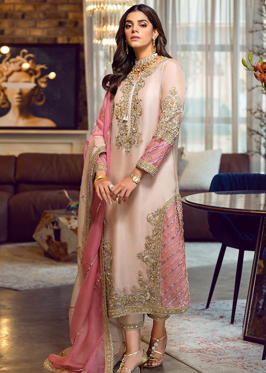 SARA ROHALE LUXURY EMBROIDERED ORGANZA - 3 PC UNSTITCHED