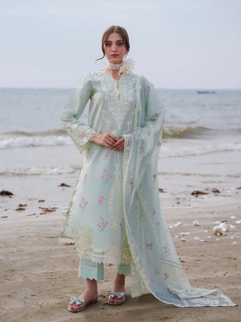 AABAYAAN LUXURY CHIKANKARI EMBROIDERED LAWN - 3 PC UNSTITCHED