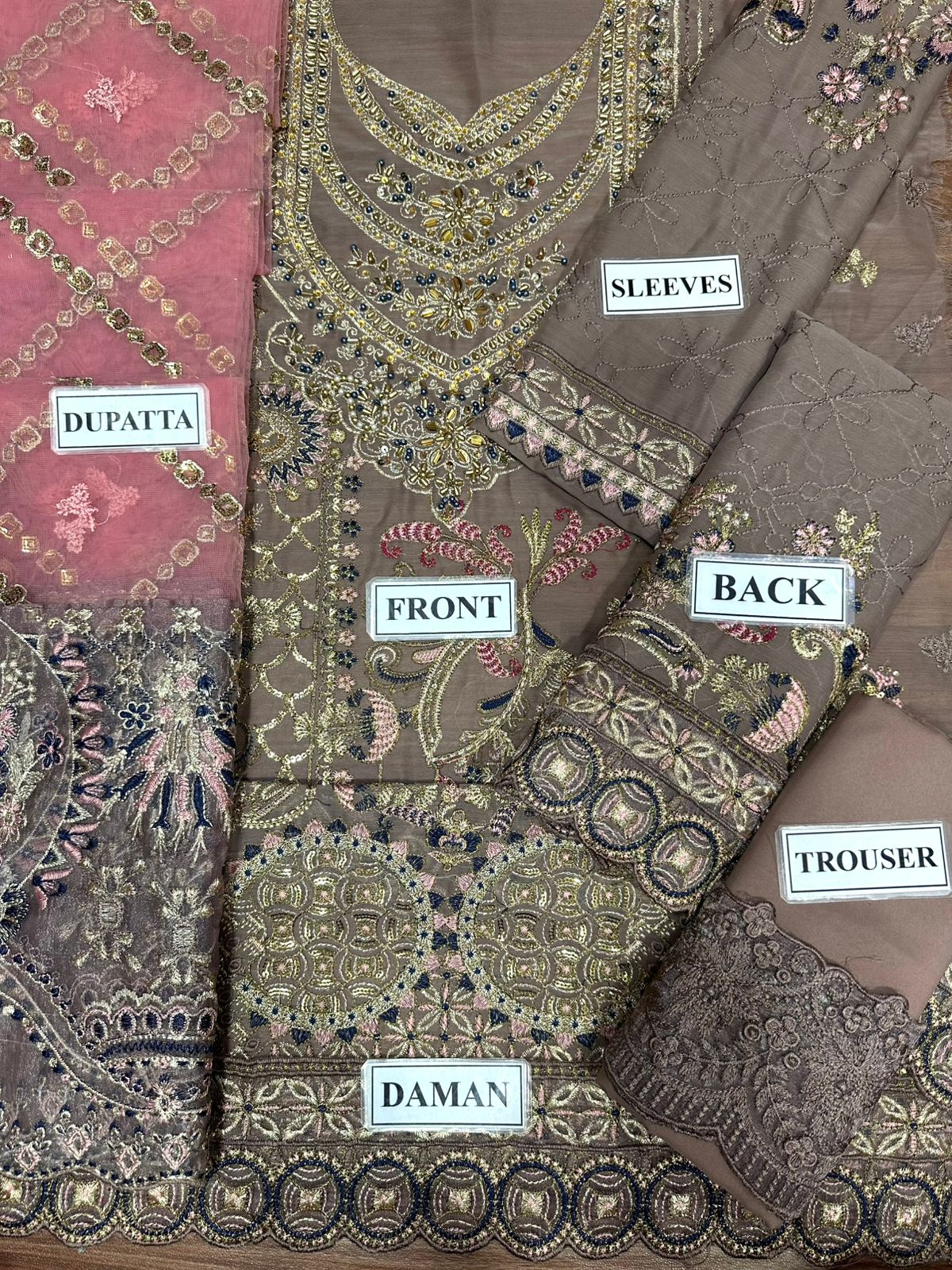 RAMSHA LUXURY EMBROIDERED CHIFFON - 3 PC UNSTITCHED