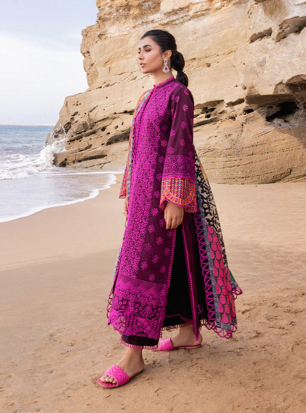 ZAINAB CHOTTANI LUXURY EMBROIDERED CHIKANKARI LAWN - 3 PC UNSTITCHED