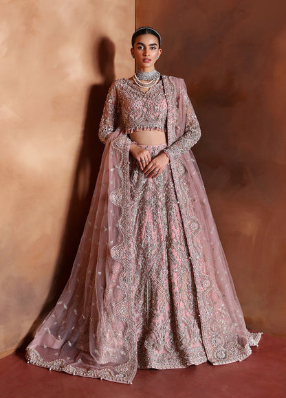GULAAL LUXURY WEDDING EMBROIDERED NET MAXI - 3 PC UNSTITCHED