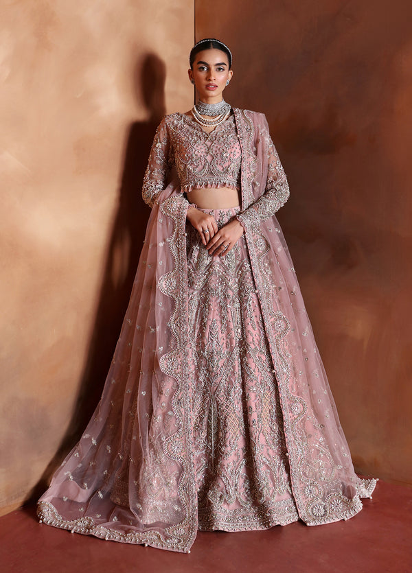 GULAAL LUXURY WEDDING EMBROIDERED NET MAXI - 3 PC UNSTITCHED