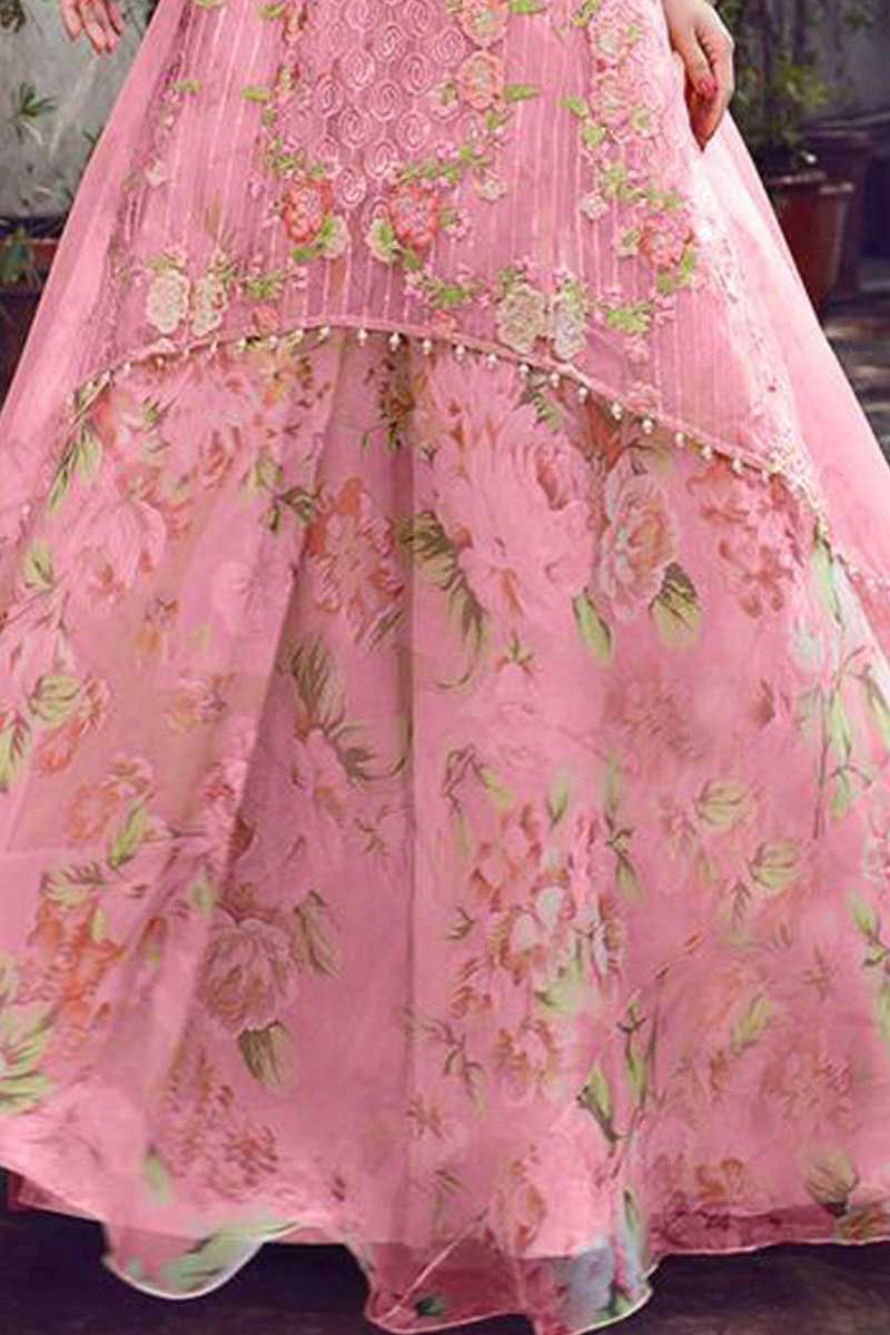 HOOR LUXURY WEDDING EMBROIDERED ORGANZA - 3 PC UNSTITCHED