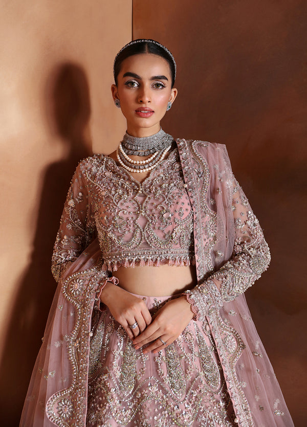GULAAL LUXURY WEDDING EMBROIDERED NET MAXI - 3 PC UNSTITCHED