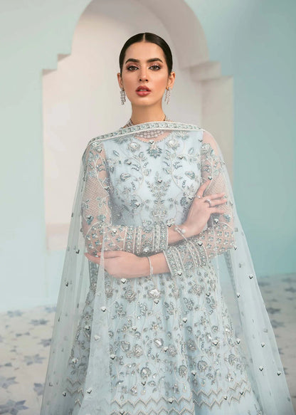 AKBER ASLAM LUXURY WEDDING EMBROIDERED NET MAXI - 3 PC UNSTITCHED
