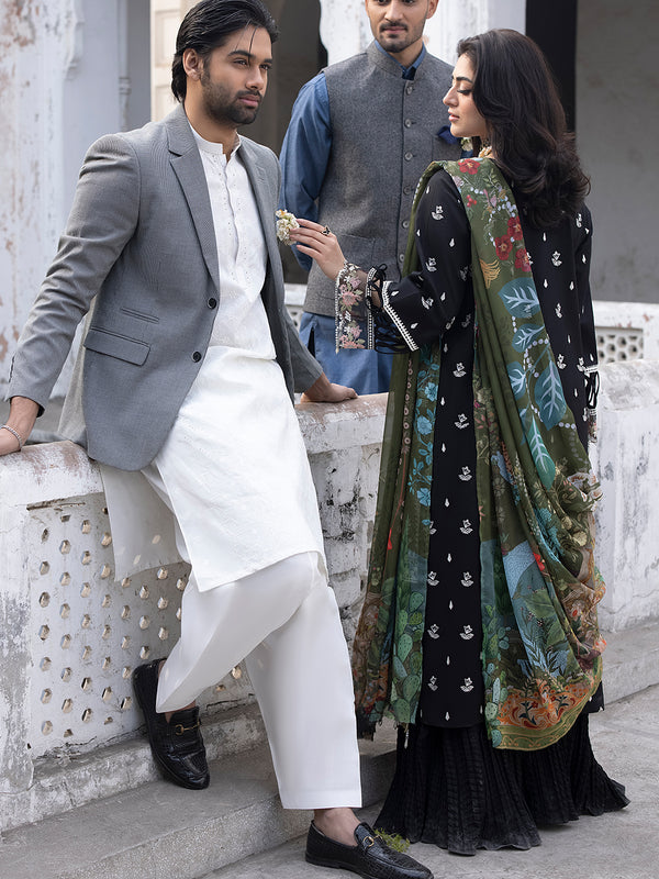 MAHNUR MAHRUKH LUXURY EMBROIDERED LAWN - 3 PC UNSTITCHED