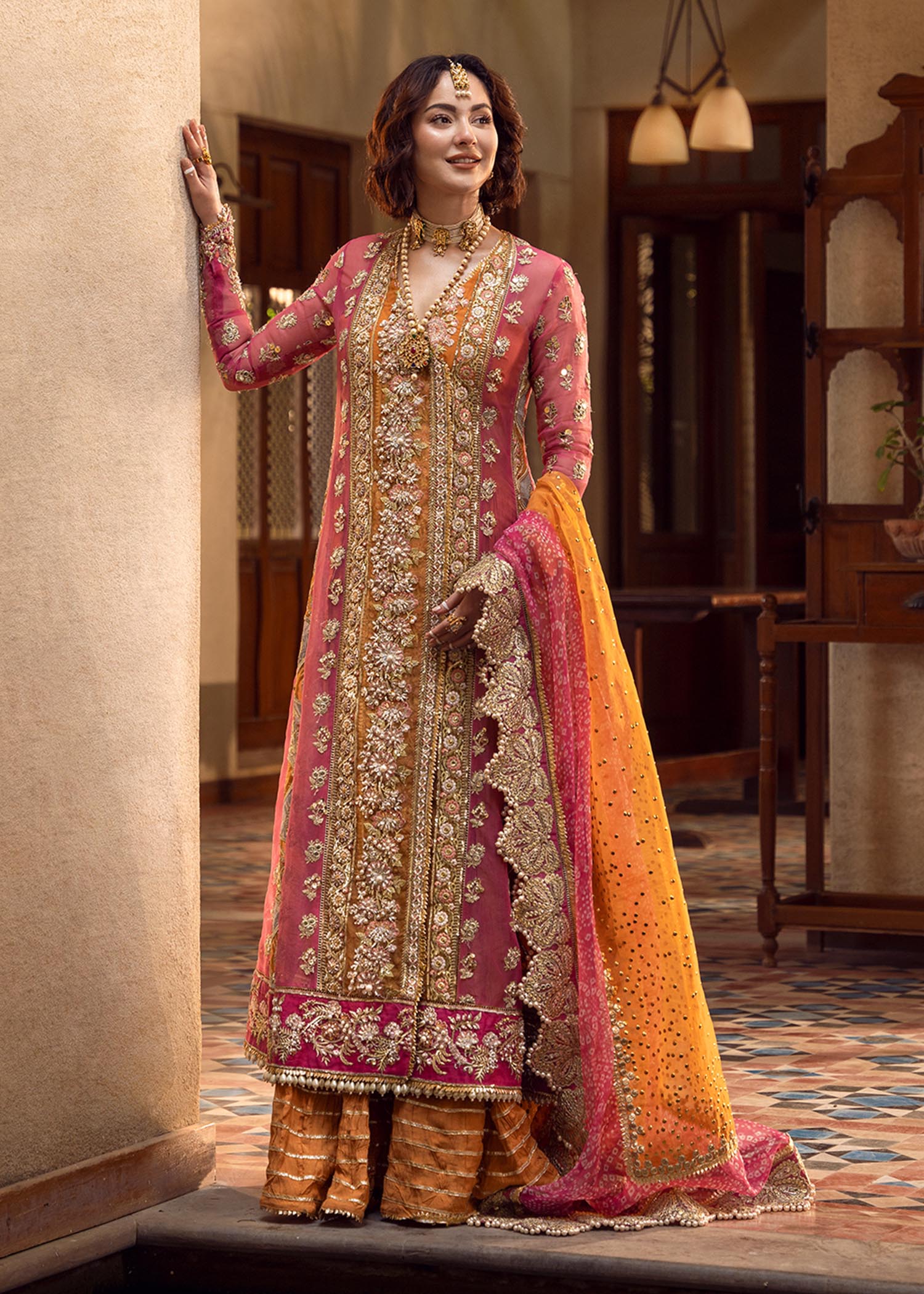 CRIMSON LUXURY EMBROIDERED CHIFFON - 3 PC UNSTITCHED