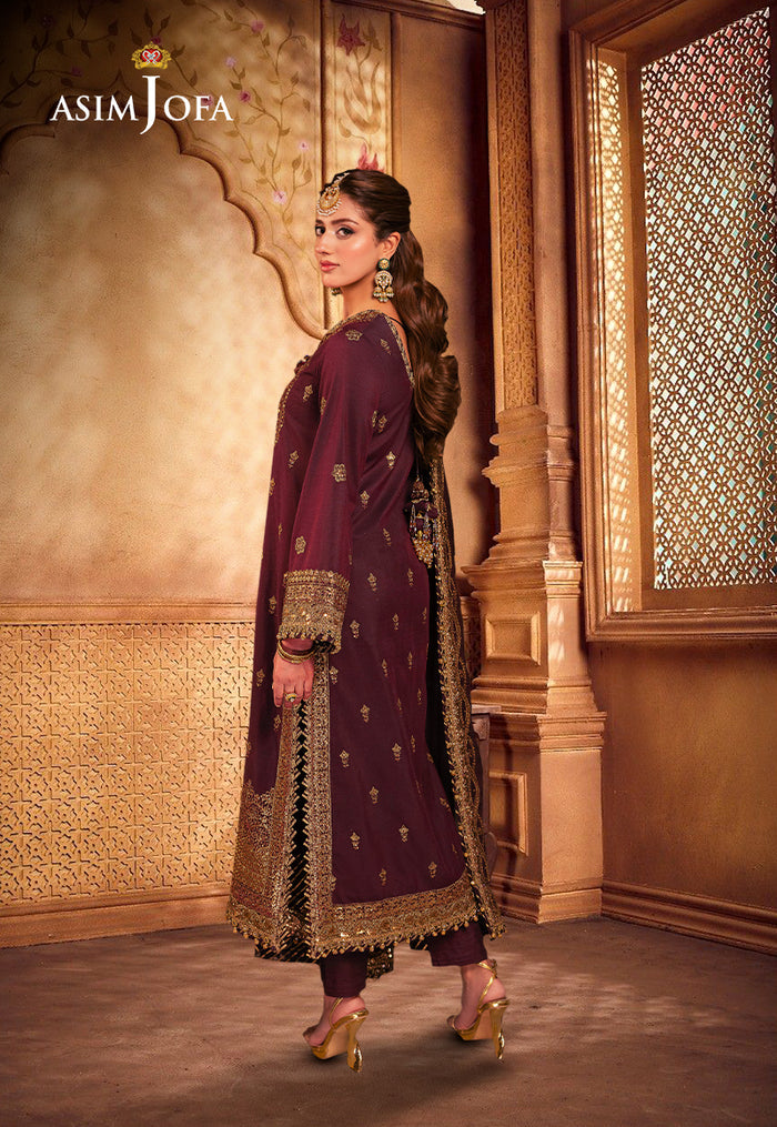 ASIM JOFA LUXURY EMBROIDERED CHIFFON - 3 PC UNSTITCHED
