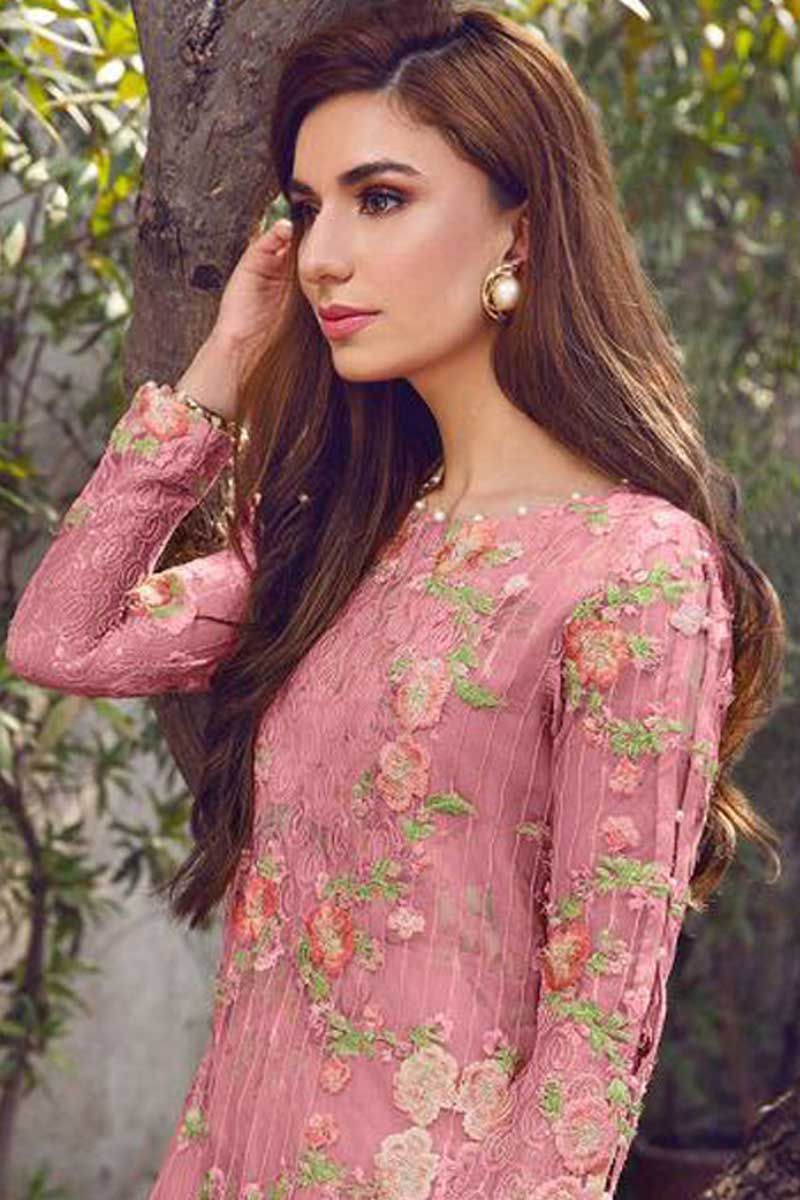 HOOR LUXURY WEDDING EMBROIDERED ORGANZA - 3 PC UNSTITCHED