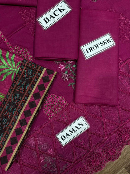 MARIA B FORMALS CUTWORK EMBROIDERED LAWN - 3 PC UNSTITCHED