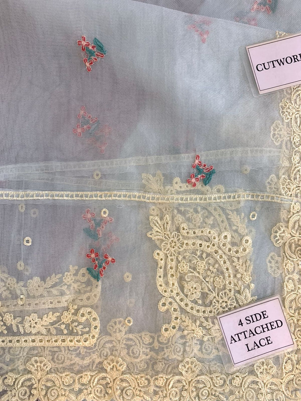 AABAYAAN LUXURY CHIKANKARI EMBROIDERED LAWN - 3 PC UNSTITCHED