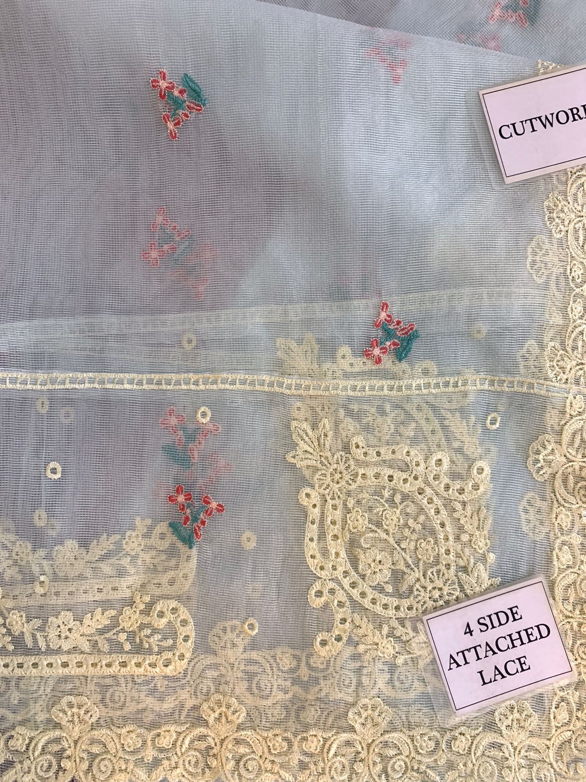 AABAYAAN LUXURY CHIKANKARI EMBROIDERED LAWN - 3 PC UNSTITCHED