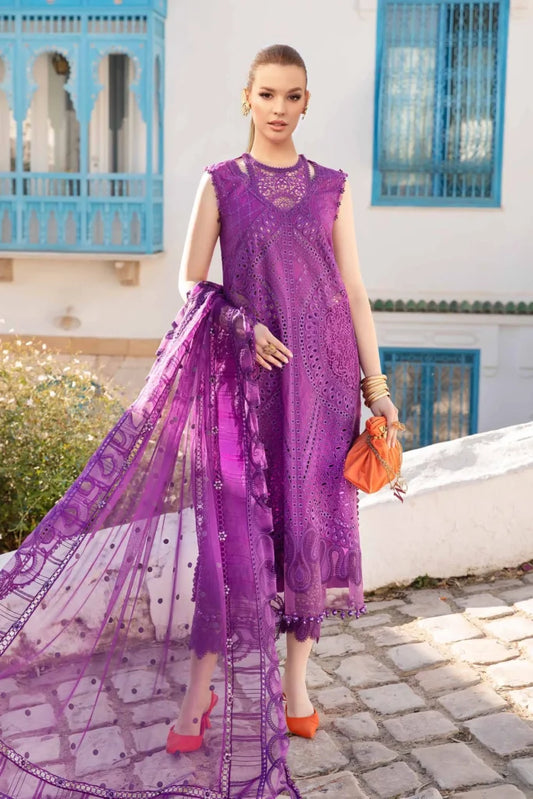 MARIA B LUXURY EMBROIDERED CHIKANKARI LAWN - 3 PC UNSTITCHED