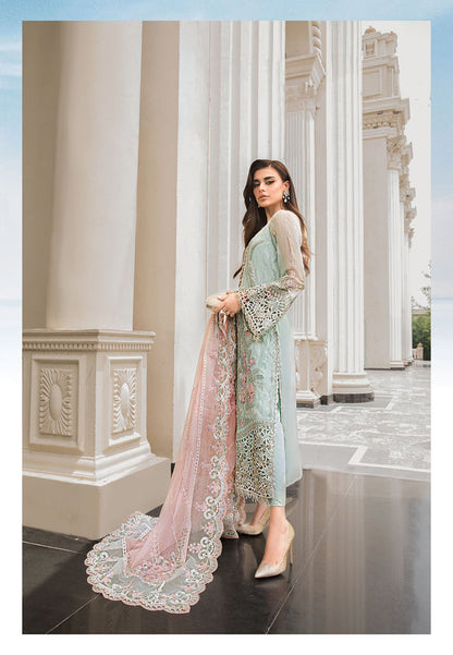 MARIA B LUXURY WEDDING EMBROIDERED CHIFFON - 3 PC UNSTITCHED