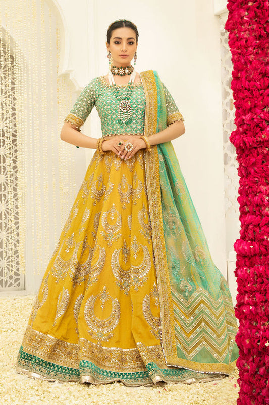 MARIA B LUXURY EMBROIDERED NET MAXI - 3 PC UNSTITCHED