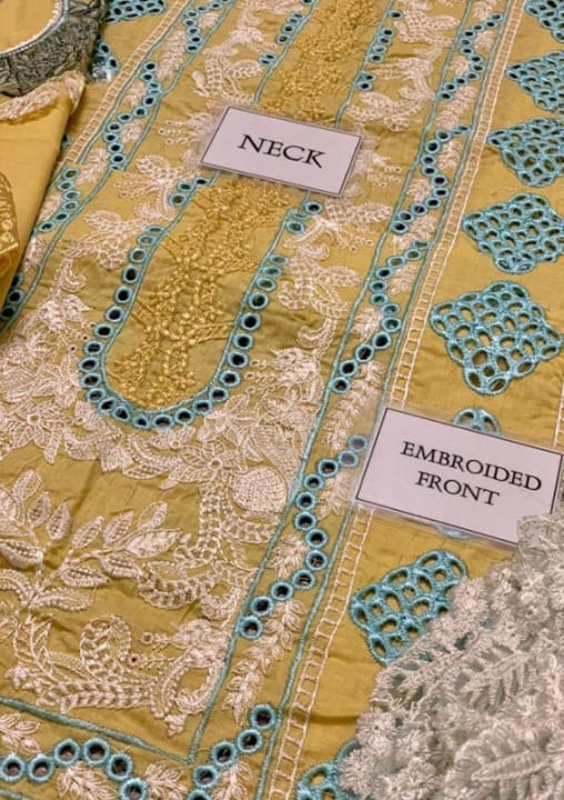CRIMSON LUXURY CHIKANKARI EMBROIDERED LAWN - 3 PC UNSTITCHED
