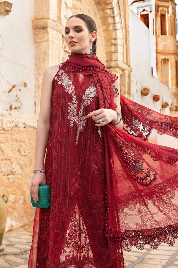MARIA B LUXURY EMBROIDERED ORGANZA - 3 PC UNSTITCHED