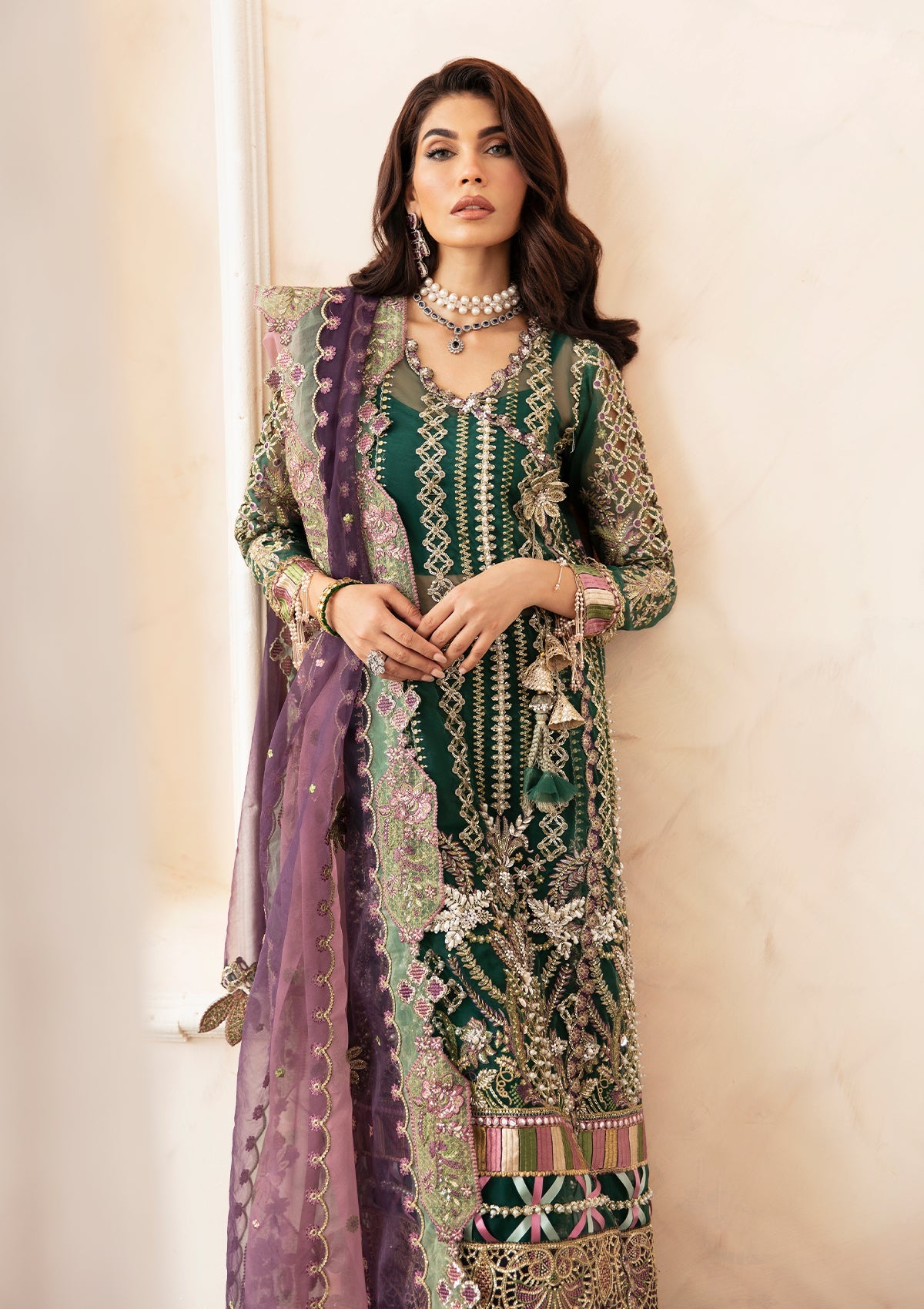 ELAF LUXURY EMBROIDERED ORGANZA - 3 PC UNSTITCHED