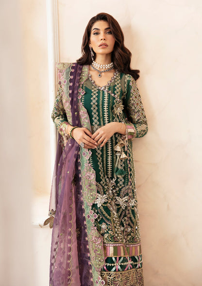 ELAF LUXURY EMBROIDERED ORGANZA - 3 PC UNSTITCHED