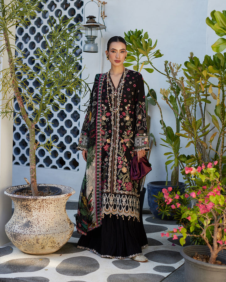 FAIZA SAQLAIN LUXURY EMBROIDERED LAWN - 3 PC UNSTITCHED