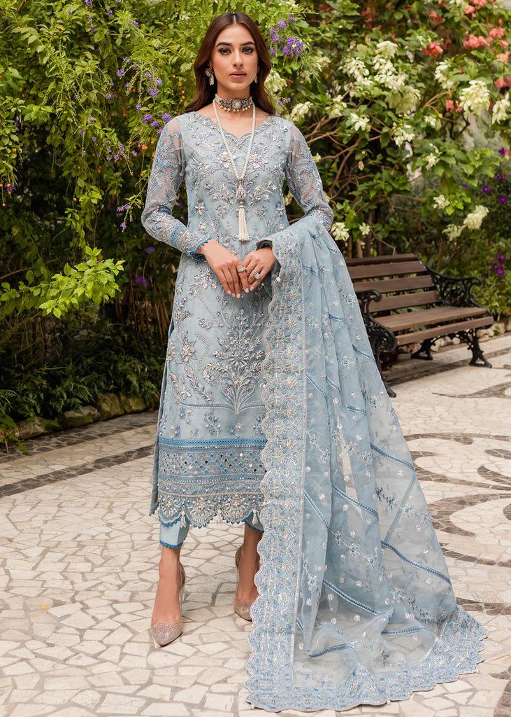 GULAAL LUXURY WEDDING EMBROIDERED ORGANZA - 3 PC UNSTITCHED