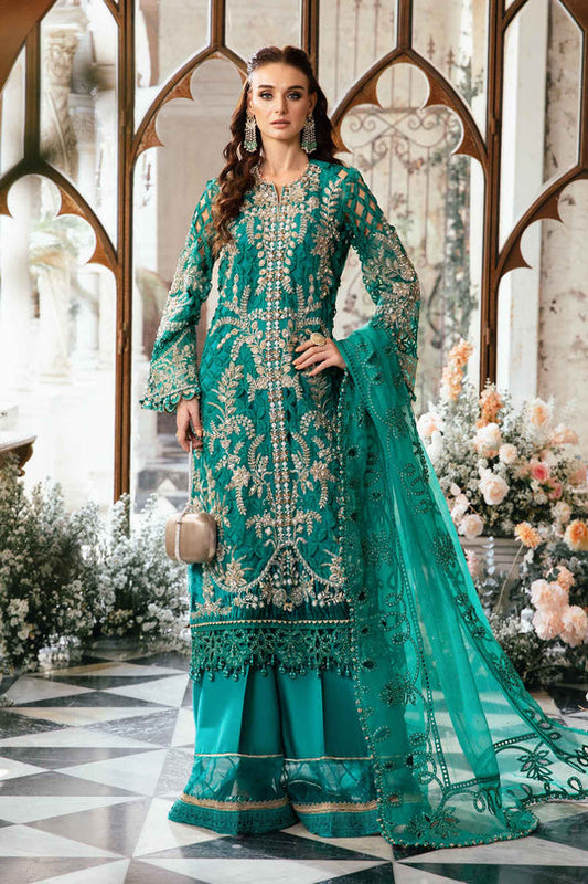 MARIA B LUXURY WEDDING EMBROIDERED ORGANZA - 3 PC UNSTITCHED