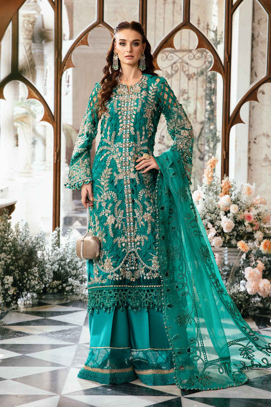 MARIA B LUXURY WEDDING EMBROIDERED ORGANZA - 3 PC UNSTITCHED