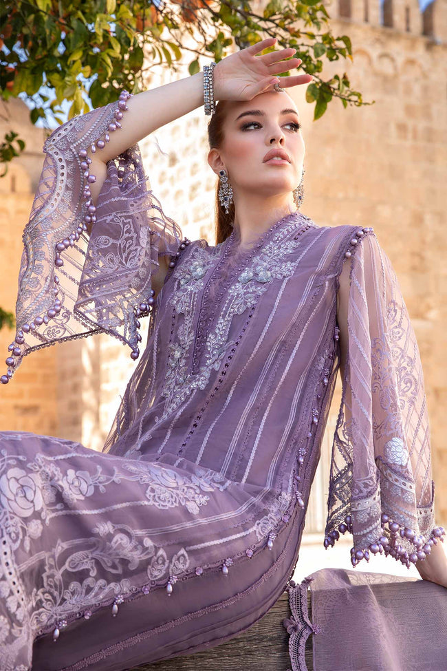 MARIA B LUXURY EMBROIDERED LAWN - 3 PC UNSTITCHED