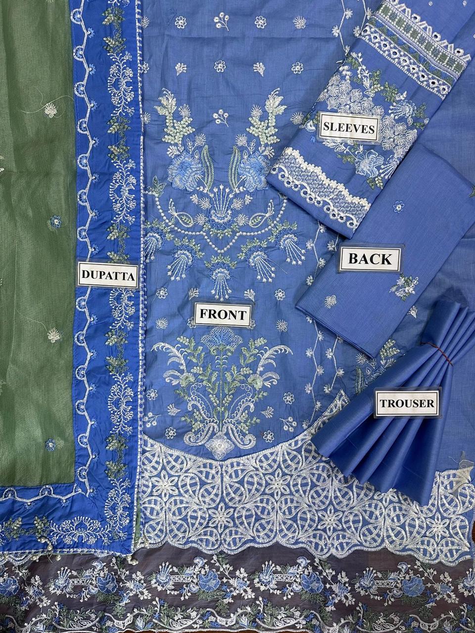ELAF PREMIUM LUXURY EMBROIDERED LAWN - 3 PC UNSTITCHED