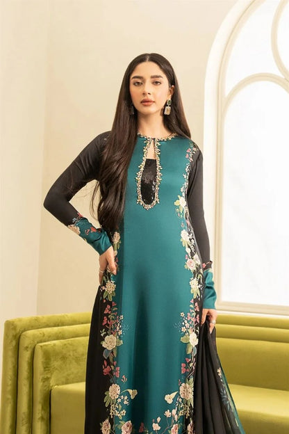 LULUSAR LUXURY FORMALS DIGITAL PRINTED SILK - 3 PC UNSTITCHED