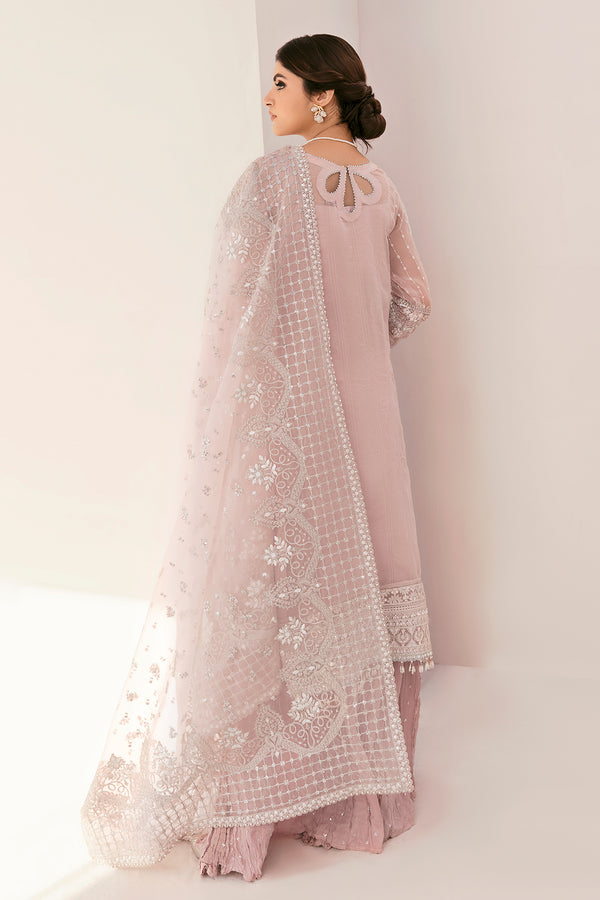 BAROQUE LUXURY EMBROIDERED ORGANZA - 3 PC UNSTITCHED